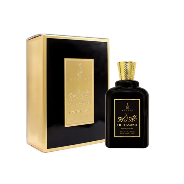 Oud Aswad 100ML by Khalis – Eau De Parfum with Woody, Spicy, and Floral Notes