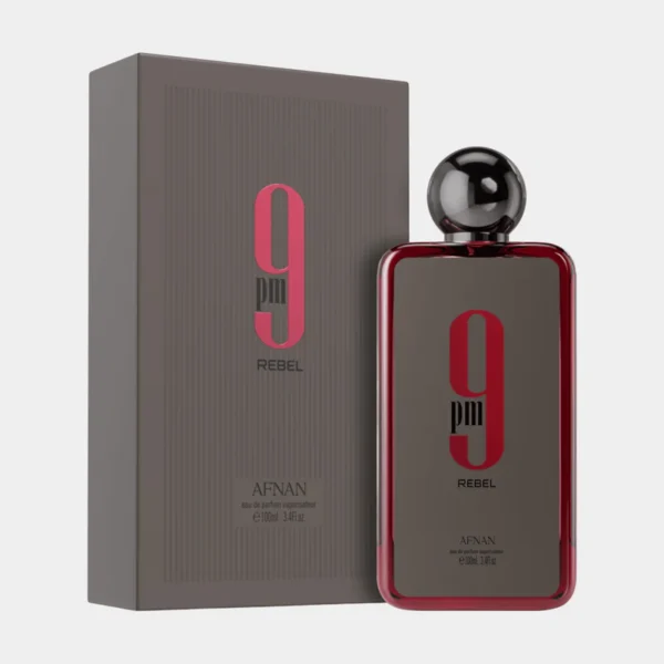 Afnan 9PM Rebel 100ML, Unisex Perfume, Long-Lasting Eau De Parfum, Fruity Woody Fragrance, Sophisticated Scent, Luxury Perfume